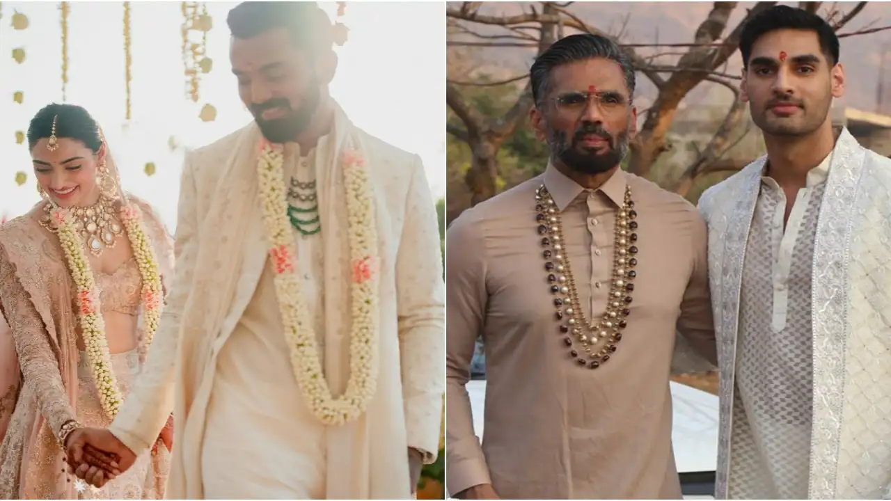 Picture courtesy: Instagram Suniel Shetty pens a note for KL Rahul and Athiya Shetty