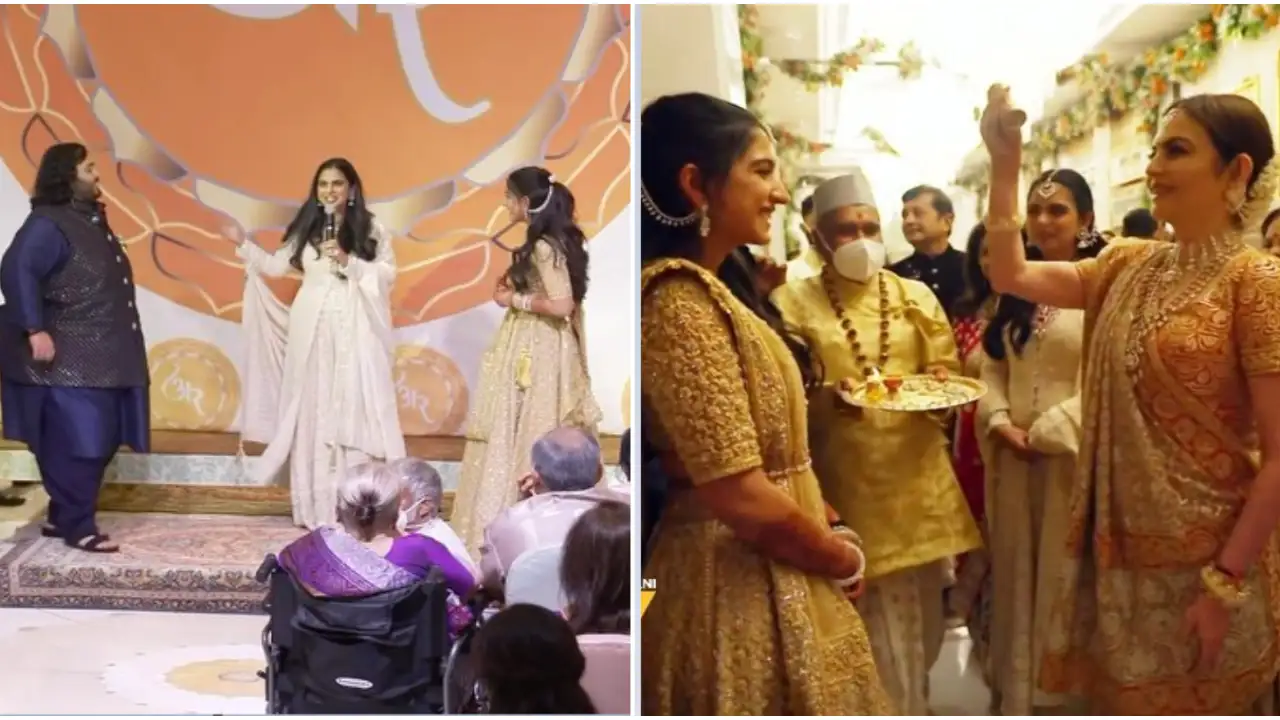 Anant Ambani-Radhika Merchant have a paw-fect ring-bearer; VIDEOS from engagement, Gol Dhana ceremony go VIRAL Anant Ambani-Radhika Merchant have a paw-fect ring-bearer; VIDEOS from engagement, Gol Dhana ceremony go VIRAL