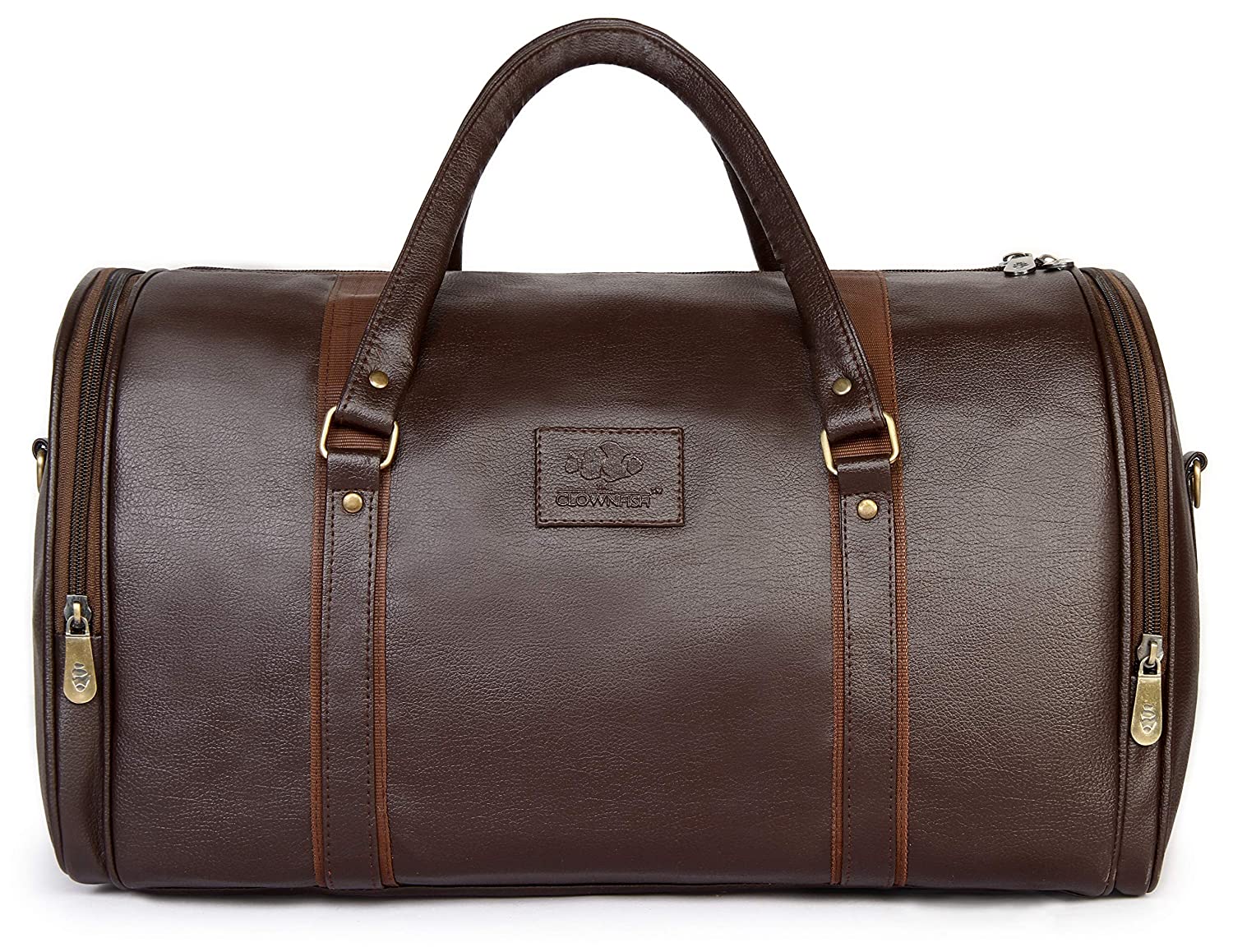The Clownfish Faux Leather Travel Duffle