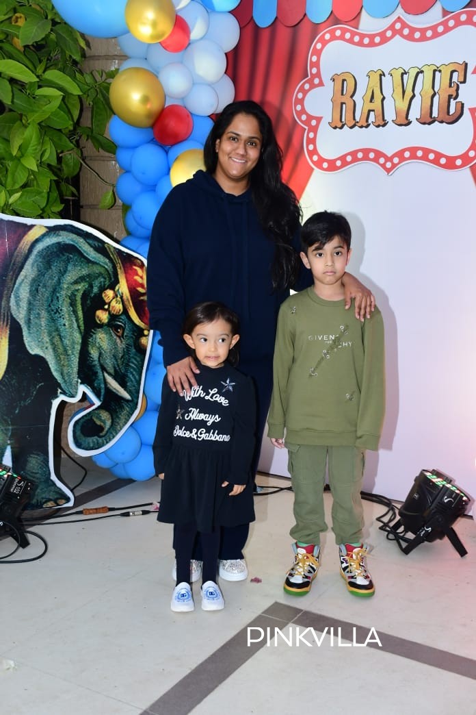 Arpita Khan with her kids Ayat and Ahil