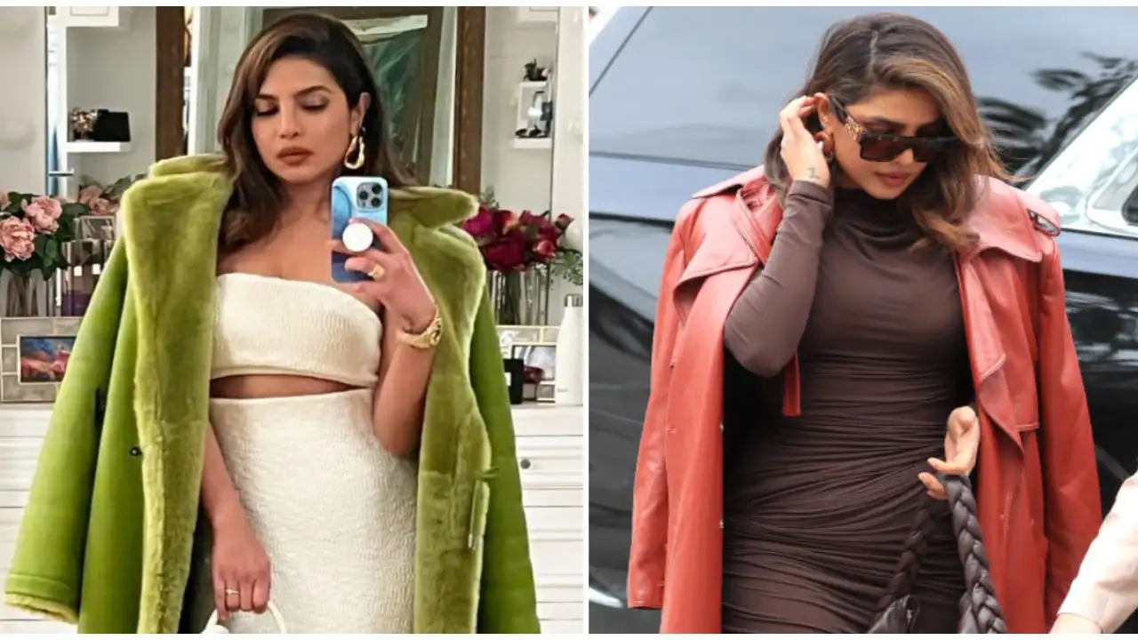 Priyanka Chopra defines the cool coat code twice in style; Guess the cost of her Saks Potts green coat 