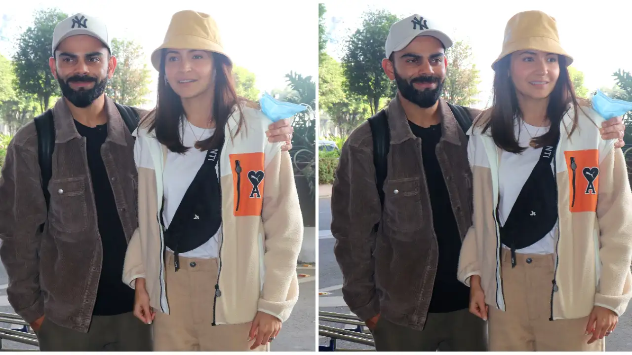 Anushka Sharma and Virat Kohli are all hearts for the jacket season; Guess the cost of her Puma X Ami jacket Anushka Sharma and Virat Kohli are all hearts for the jacket season; Guess the cost of her Puma X Ami jacket