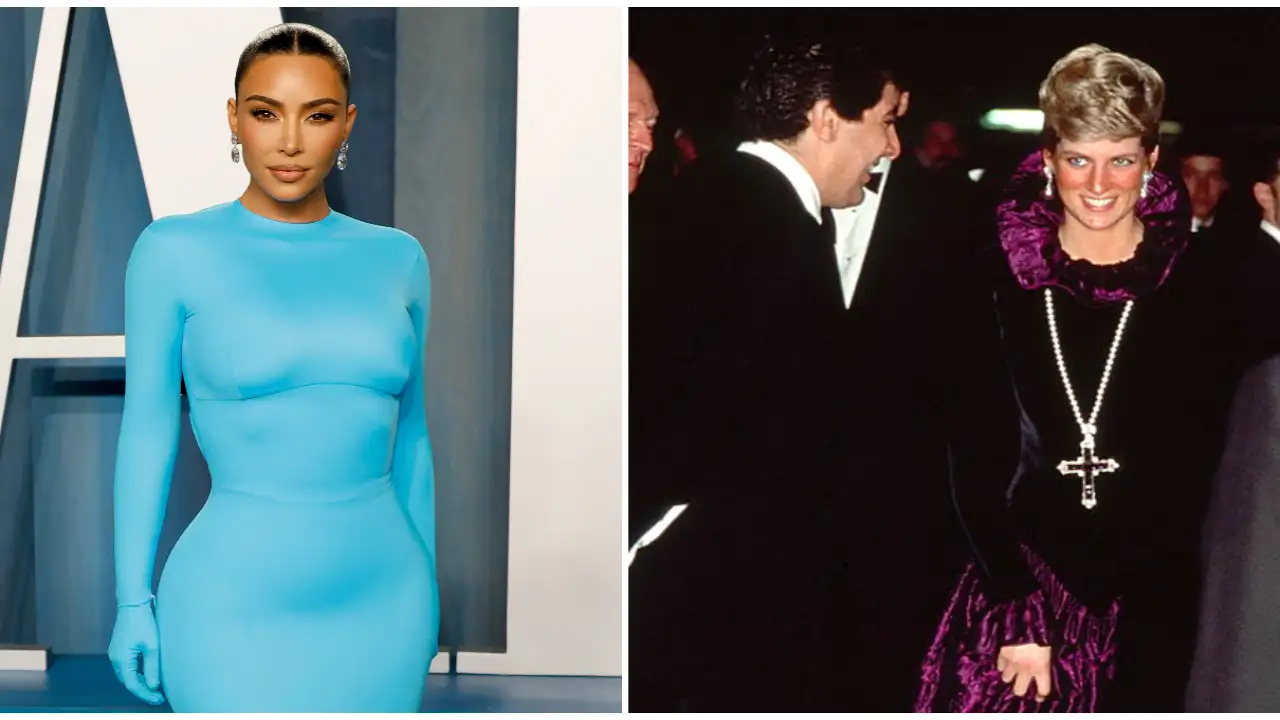 Kim Kardashian buys the Princess Diana-approved Attallah Cross pendant and it is one sparkly affair