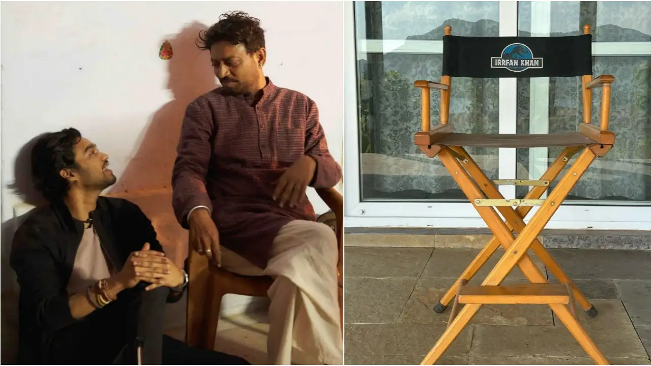 Picture courtesy: Instagram Throwback pic of Irrfan and Babil Khan