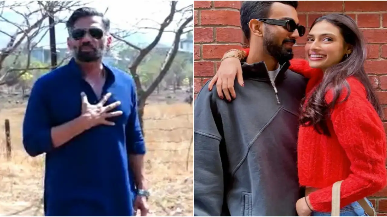 Picture courtesy: Pinkvilla Suniel Shetty addresses media