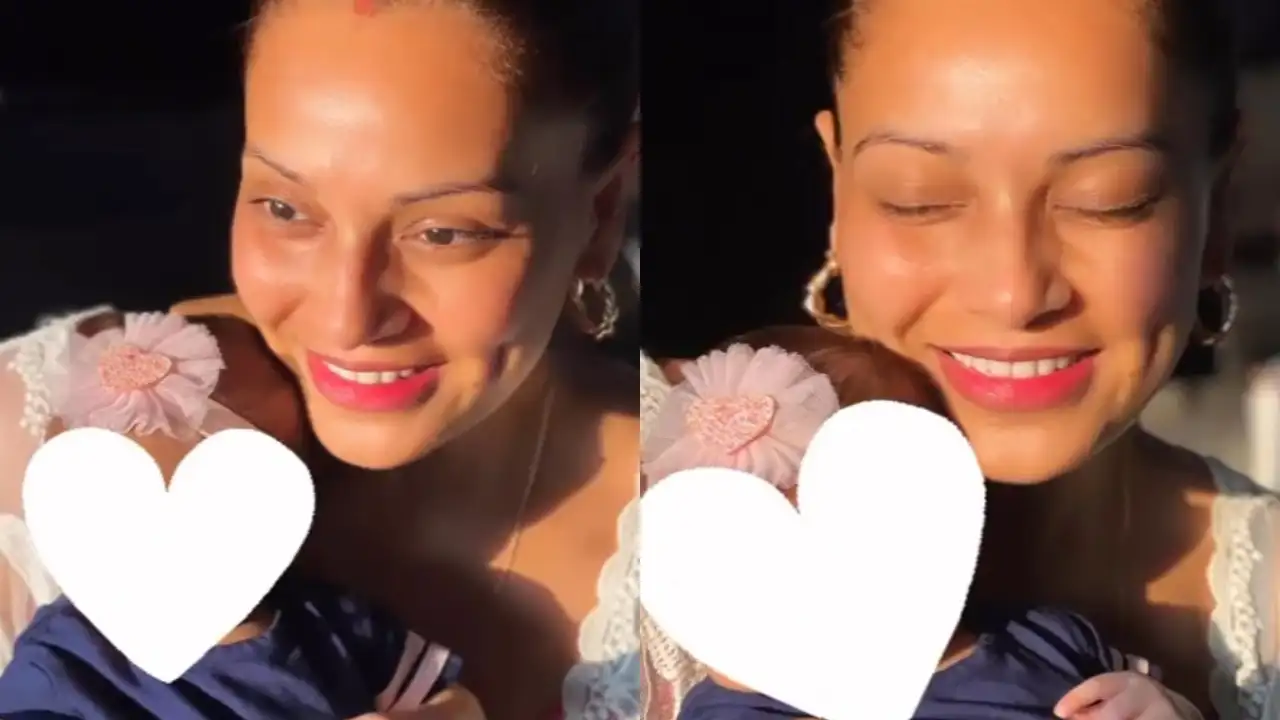 Bipasha Basu shares adorable sunkissed pictures with daughter Devi, Karan Singh Grover has the cutest reaction