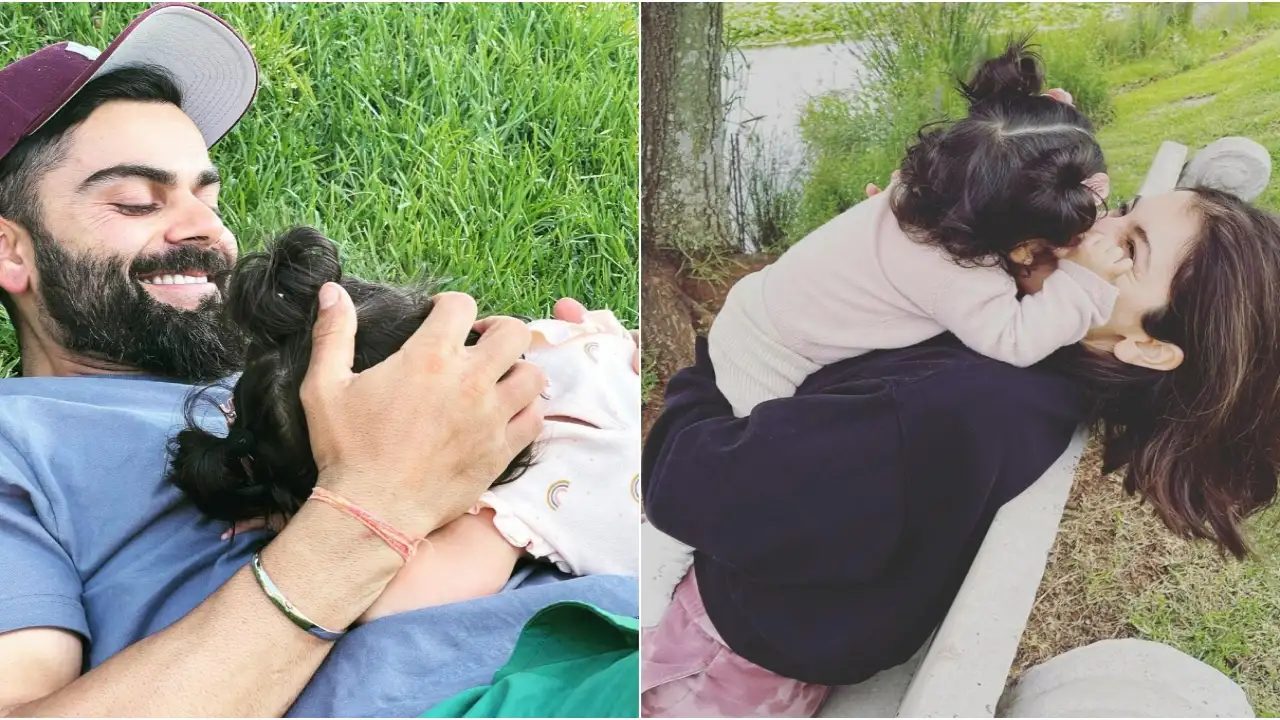 Picture courtesy: Anushka Sharma / Virat Kohli Instagram Anushka Sharma and Virat Kohli's unseen pics with Vamika