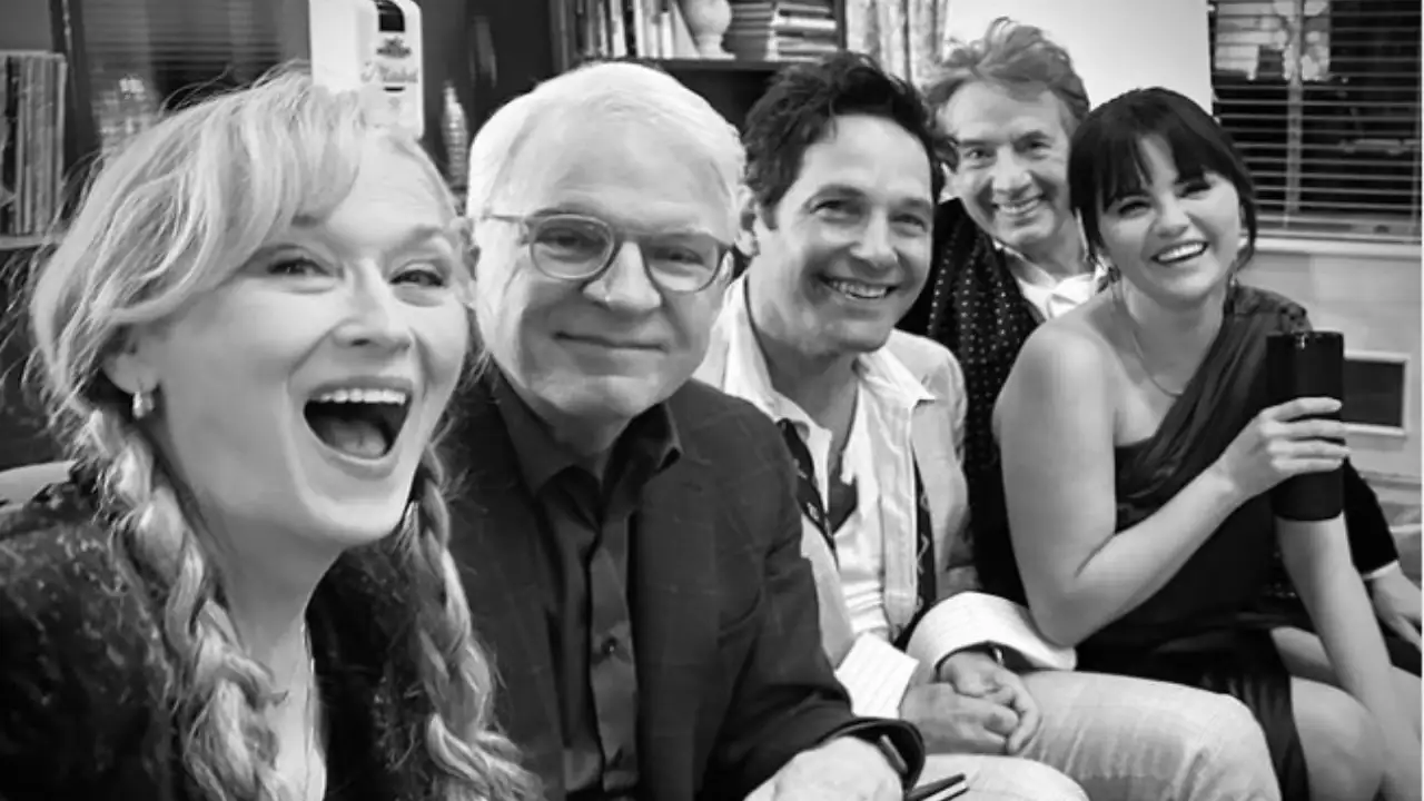 Group picture posted by Steve Martin on Instagram Selena Gomez, Steve Martin, Meryl Streep
