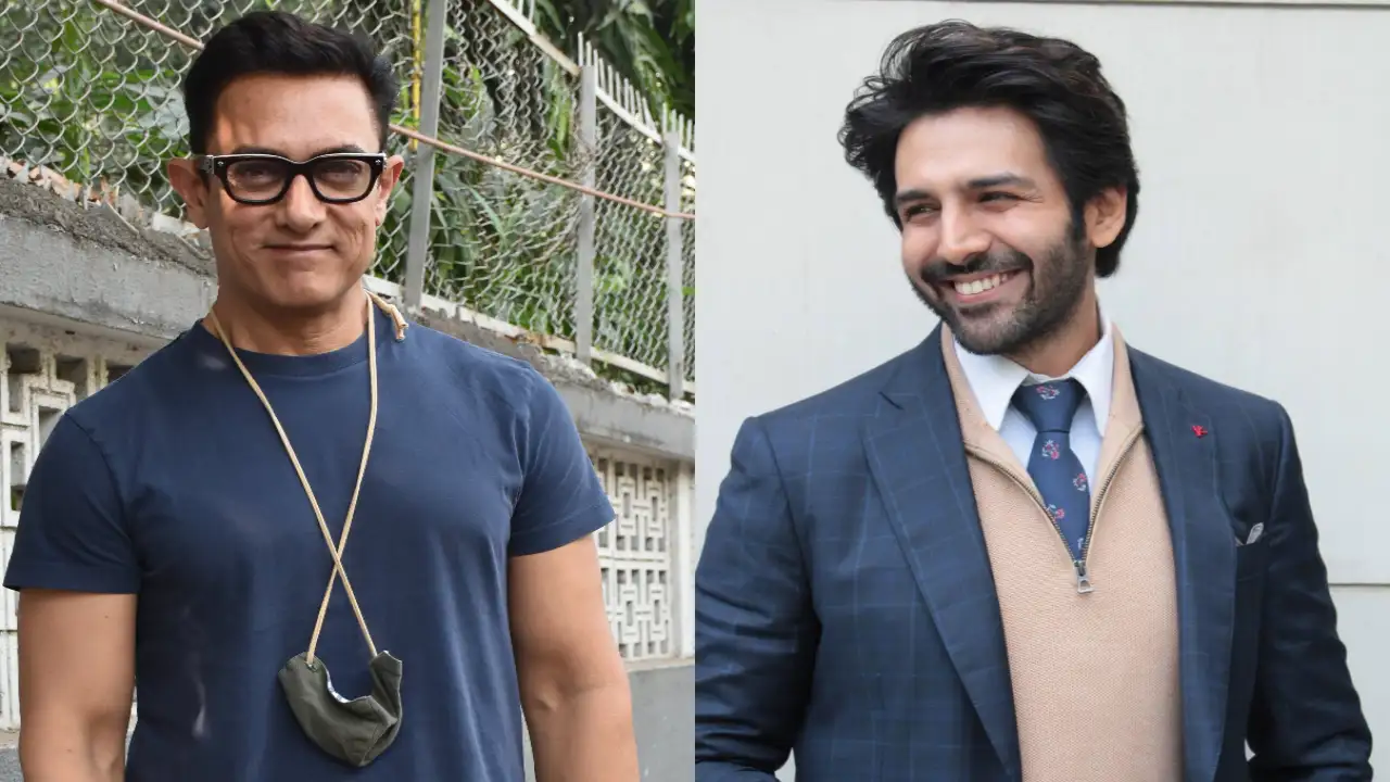 Aamir Khan and Kartik Aaryan dancing on ‘tune maari entriyaan’ will make you want to grove right away; WATCH Aamir Khan and Kartik Aaryan dancing on ‘tune maari entriyaan’ will make you want to grove right away; WATCH