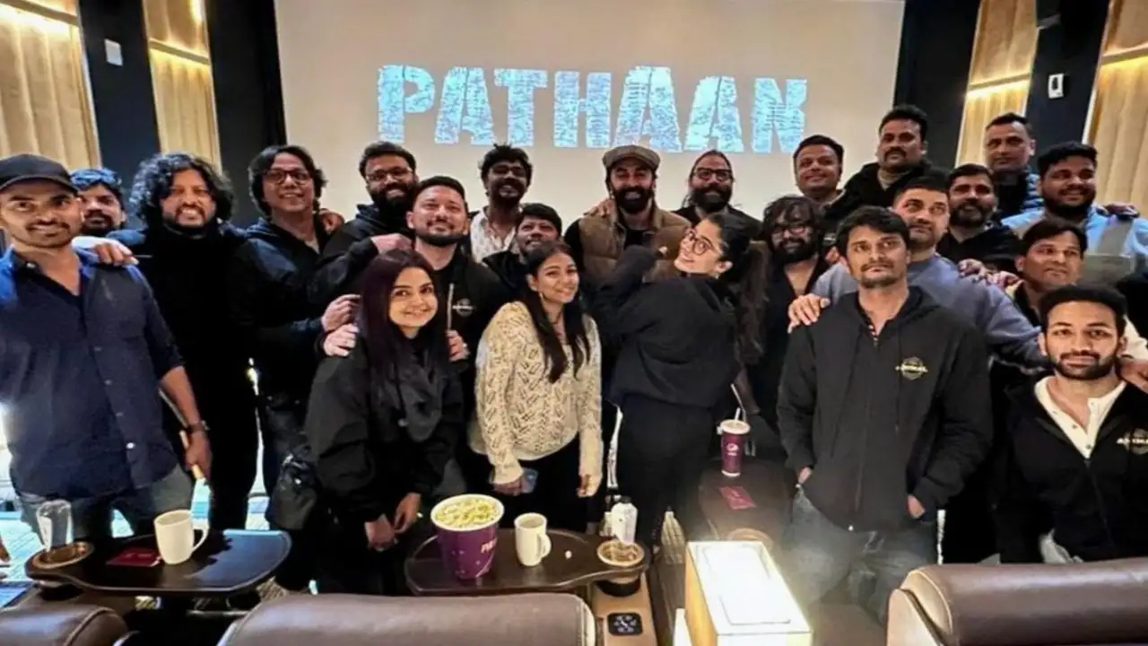 Team Animal watches Pathaan