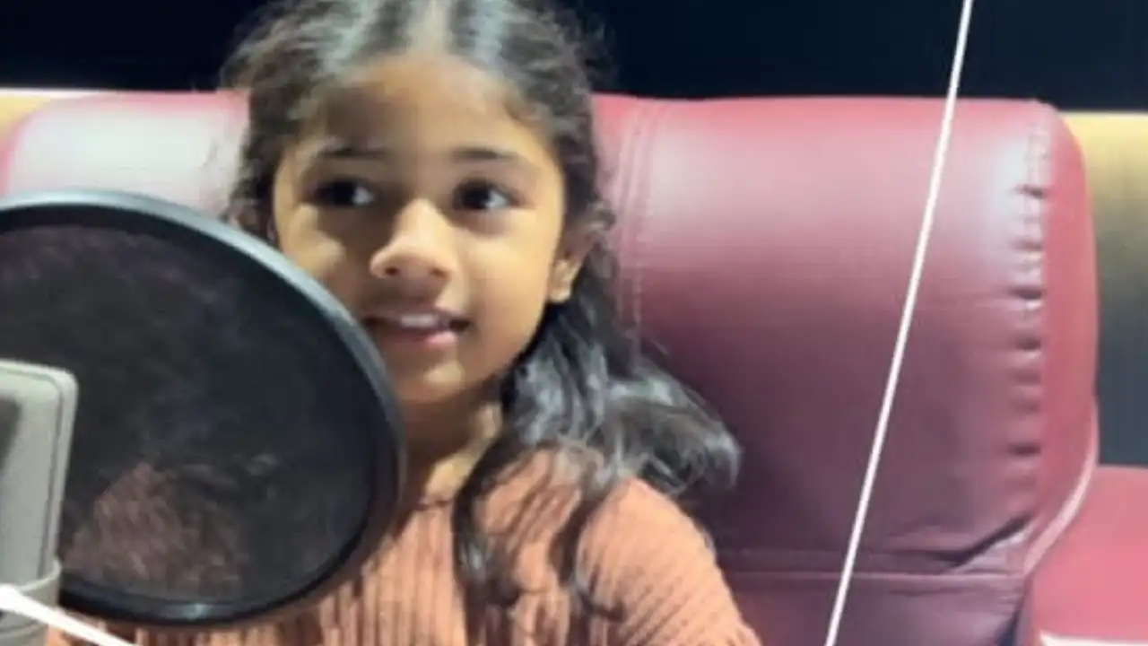 VIRAL PHOTO: Allu Arjun's daughter Arha kickstarts dubbing for Samantha Ruth Prabhu starrer Shaakuntalam Instagram