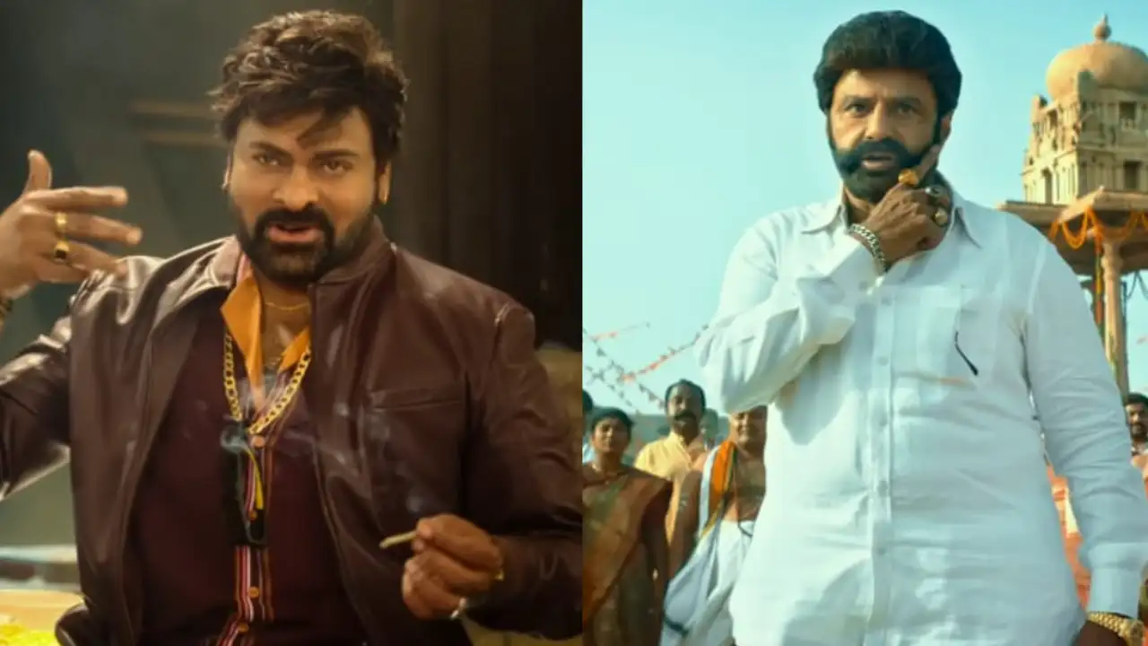 Chiranjeevi Starrer is showing a fantastic hold on its second ticketing day (Credit: Mythri Films YouTube Channel) Chiranjeevi, Nandimuri Balakrishna