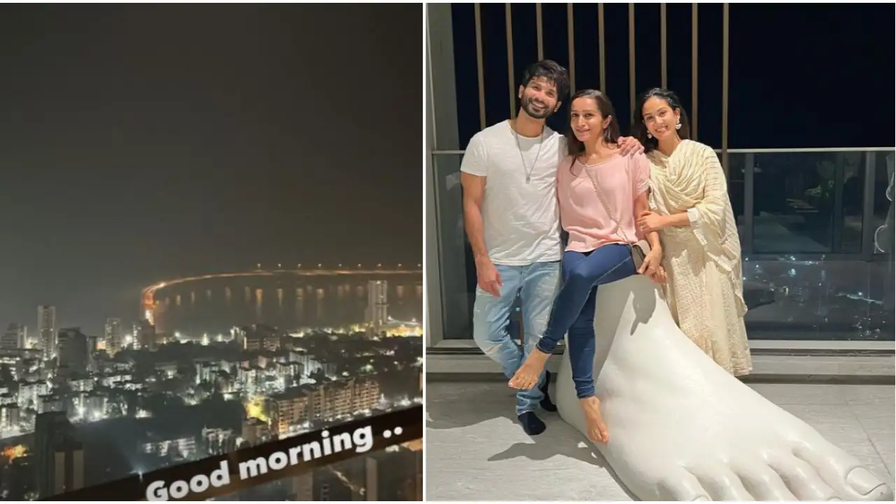 Shahid Kapoor shares breathtaking view from his house; 9 other PICS/VIDEOS of their sea-facing duplex in Worli
