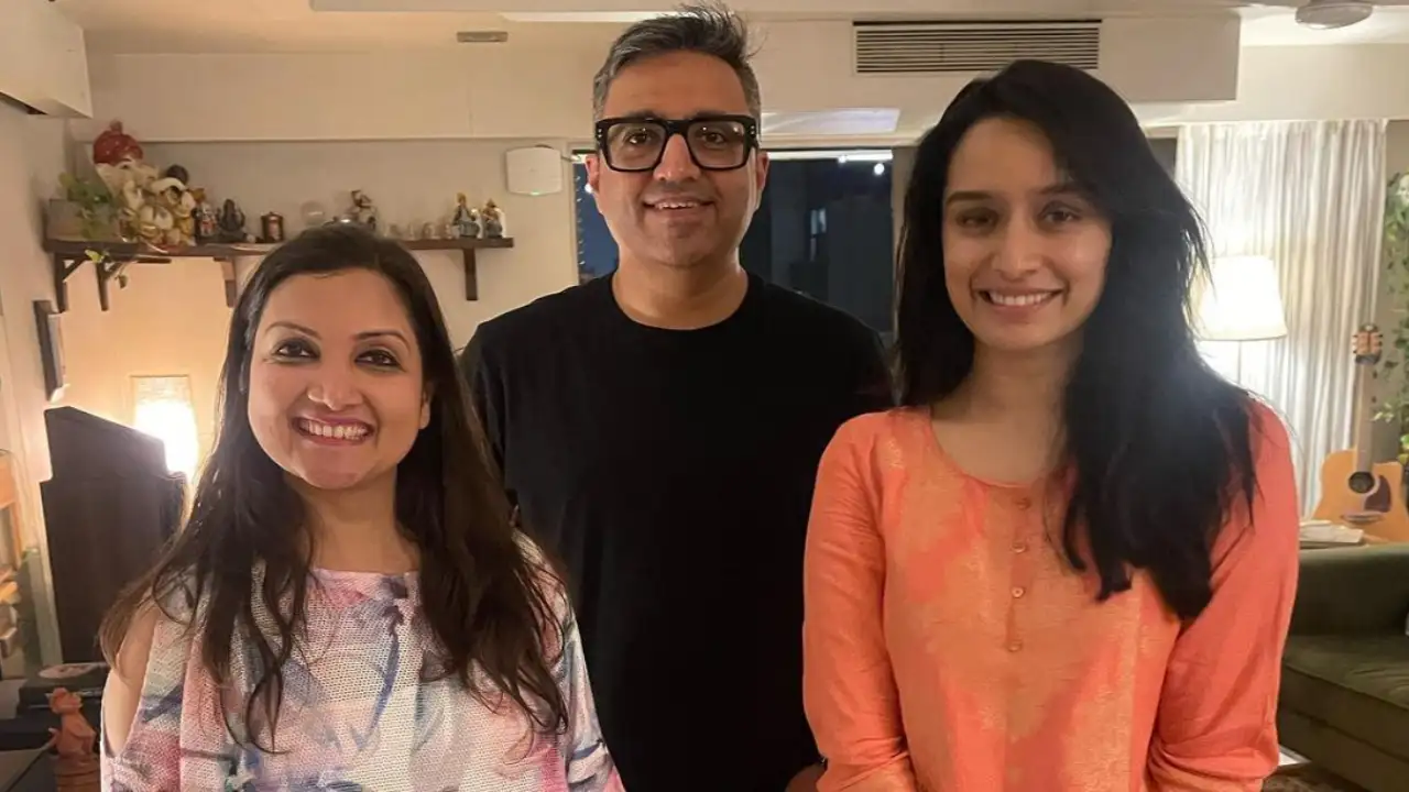 Ashneer Grover meets Shraddha Kapoor with wife at her home