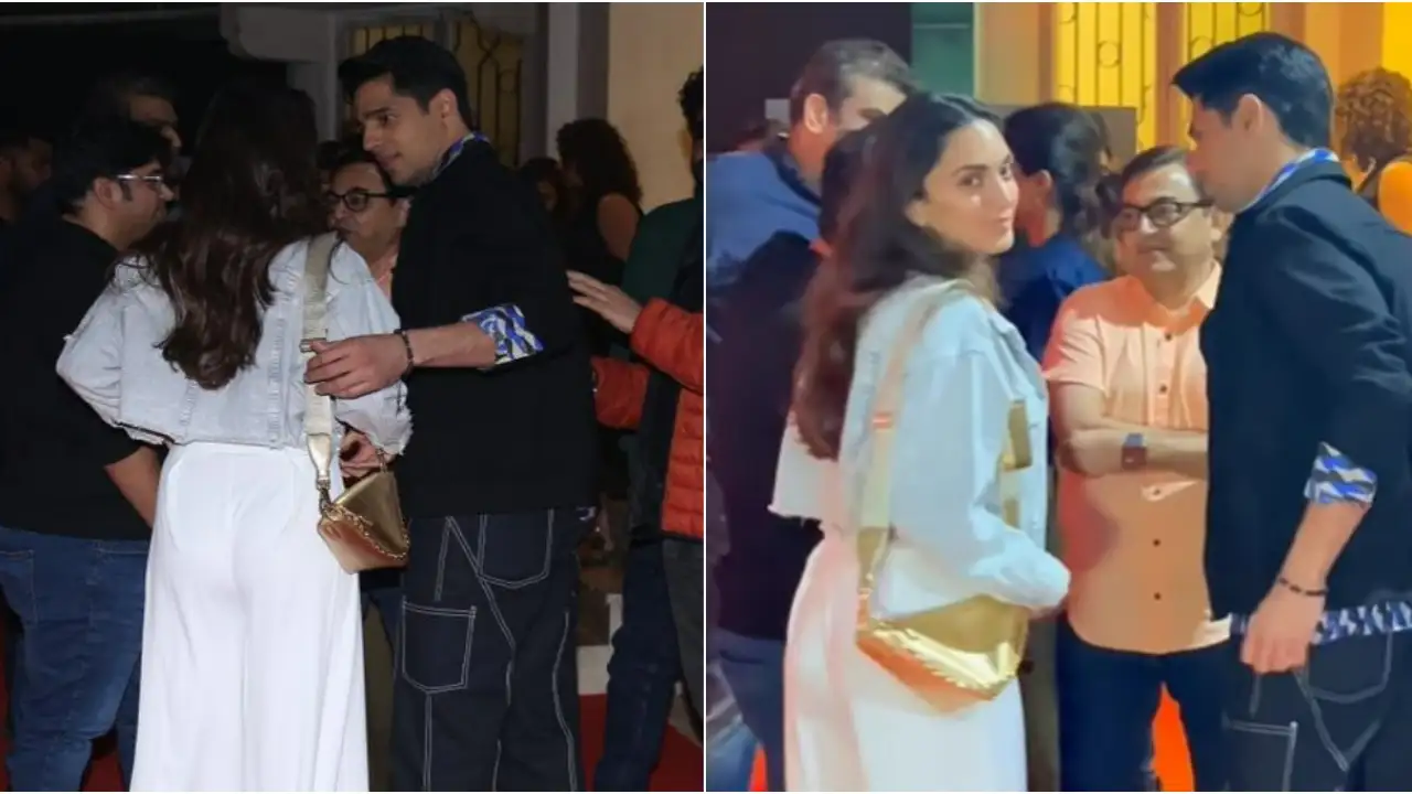 Picture courtesy: Viral Bhayani Kiara Advani attends Sidharth Malhotra's Mission Majnu screening