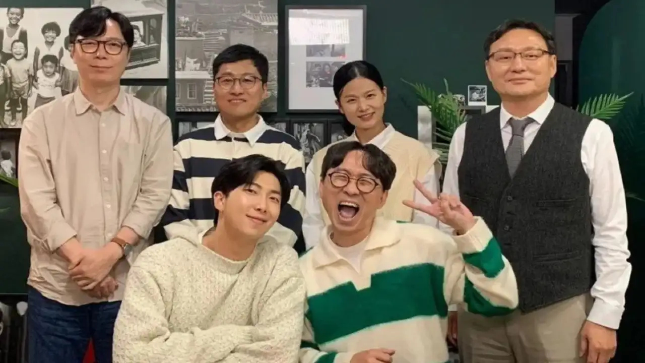  BTS’ RM and cast of Useless Job; Picture Courtesy: Instagram/@rkive