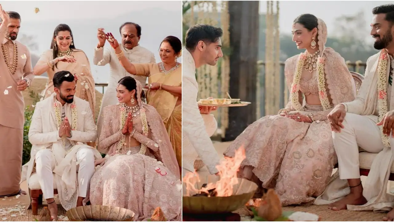 Picture courtesy: Instagram Wedding pics of Athiya Shetty and KL Rahul