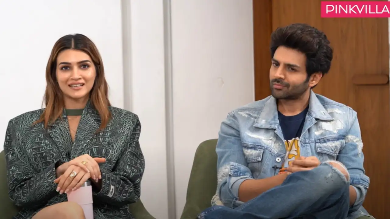 Kartik Aaryan and Kriti Sanon (Credits: Pinkvilla) Kartik Aaryan, Kriti Sanon