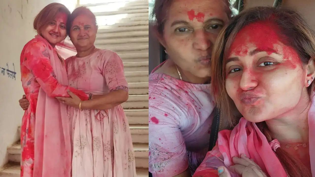 Rashami Desai is all smiles as she poses with her mother Rashami Desai is all smiles as she poses with her mother