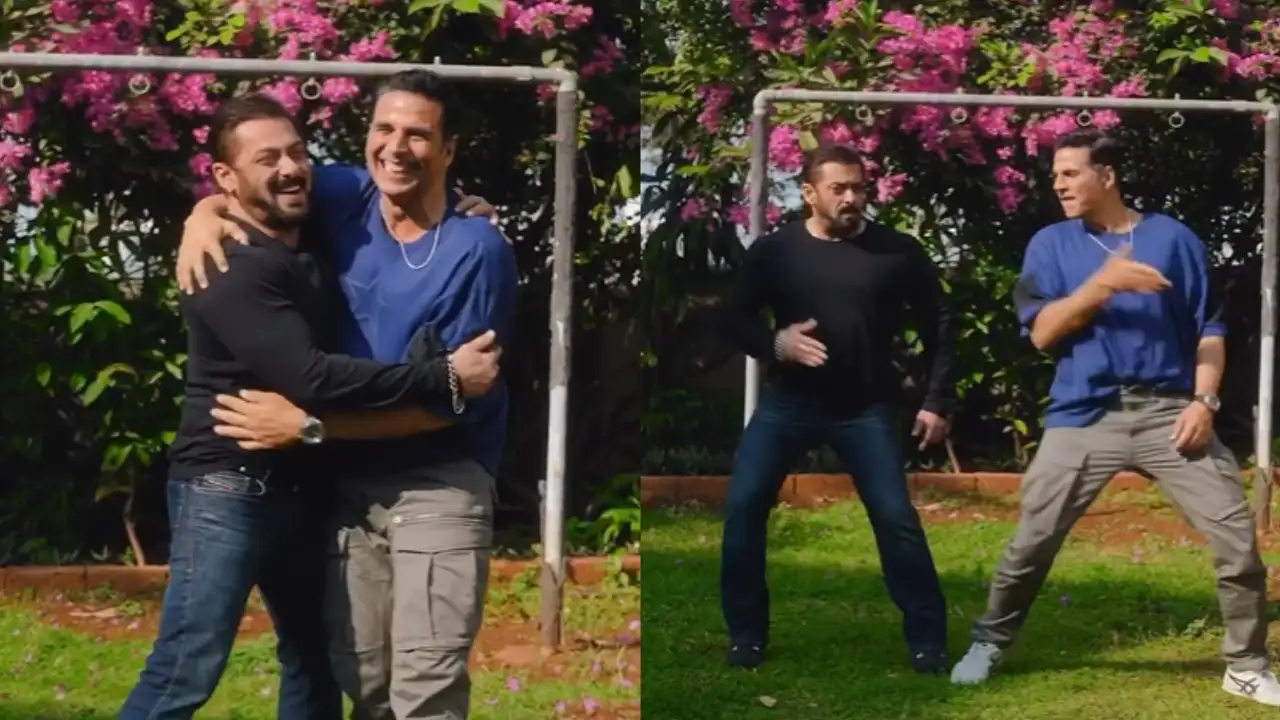 WATCH: Salman Khan matching steps with Akshay Kumar on Main Khiladi Tu Anari remix; Fans react | PINKVILLA WATCH: Salman Khan matching steps with Akshay Kumar on Main Khiladi Tu Anari remix; Fans react | PINKVILLA
