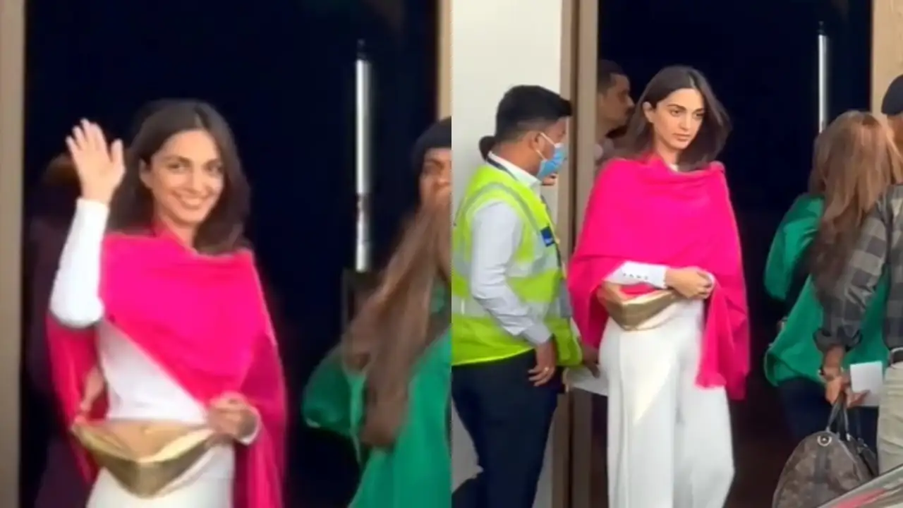 Bride-to-be Kiara Advani glows in white and pink as she heads to Jaisalmer for wedding with Sidharth Malhotra