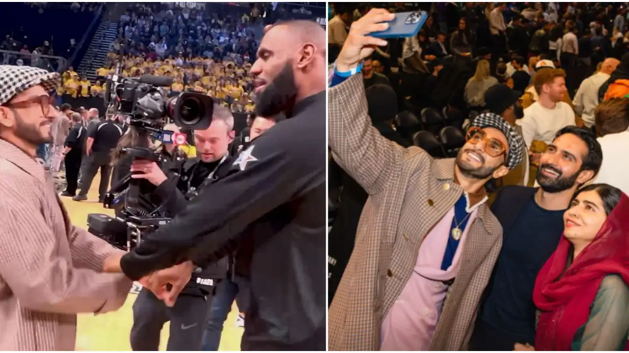 PICS: Ranveer Singh has a fanboy second as he meets LeBron James; Clicks a selfie with Malala Yousafzai