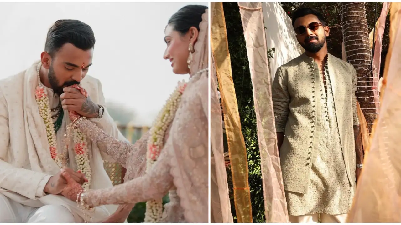 Wedding style tale: KL Rahul in Anamika Khanna to Divyam Mehta outfits was a groom who glowed to perfection