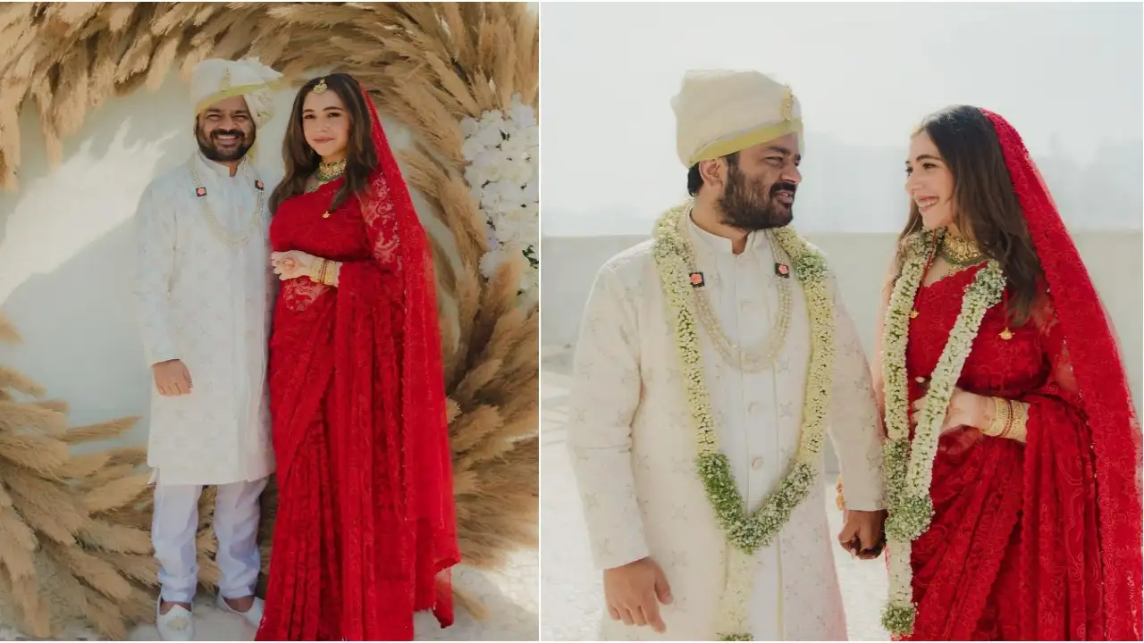 Picture courtesy: Instagram Maanvi Gagroo and Kumar Varun get married