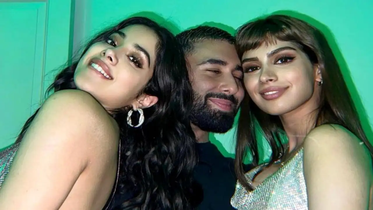 Orhan Awatramani with Janhvi Kapoor and Khushi Kapoor (Credits: Instagram) Orhan Awatramani, Janhvi Kapoor, Khushi Kapoor