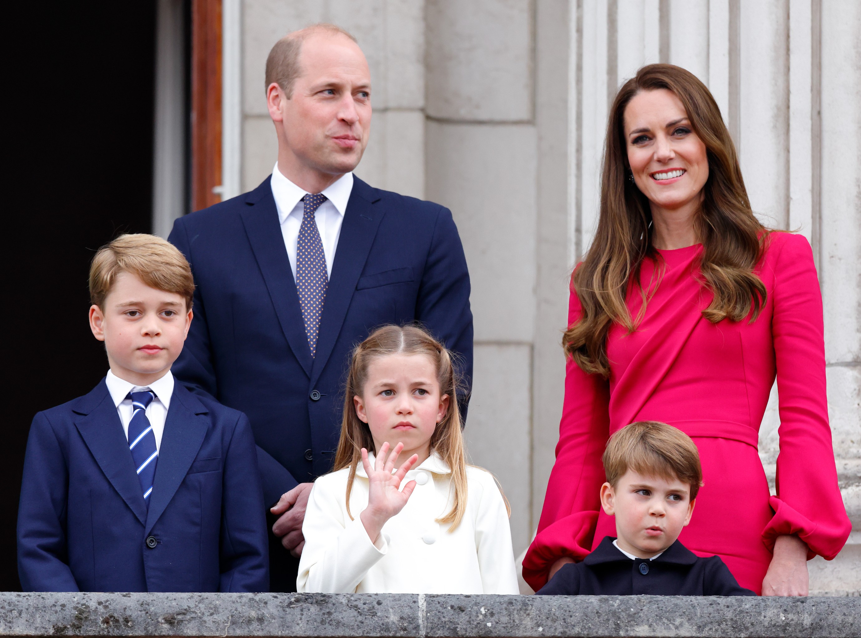 Prince William, Kate Middleton and their children Prince George, Princess Charlotte, and Prince Louis (Image: Getty Images)