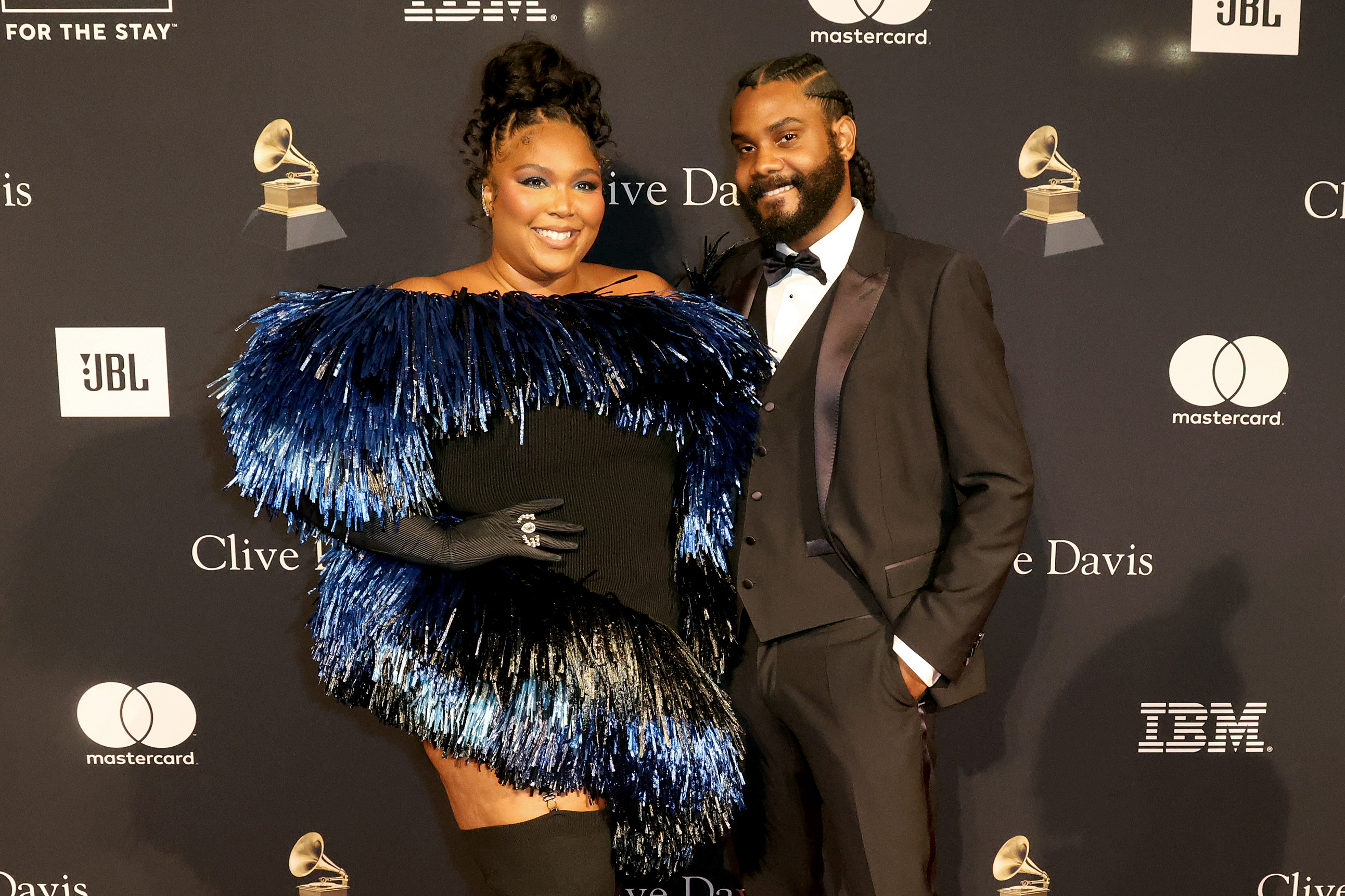 Lizzo and Myke Wright at Pre-GRAMMY party (Image: Getty Images) 