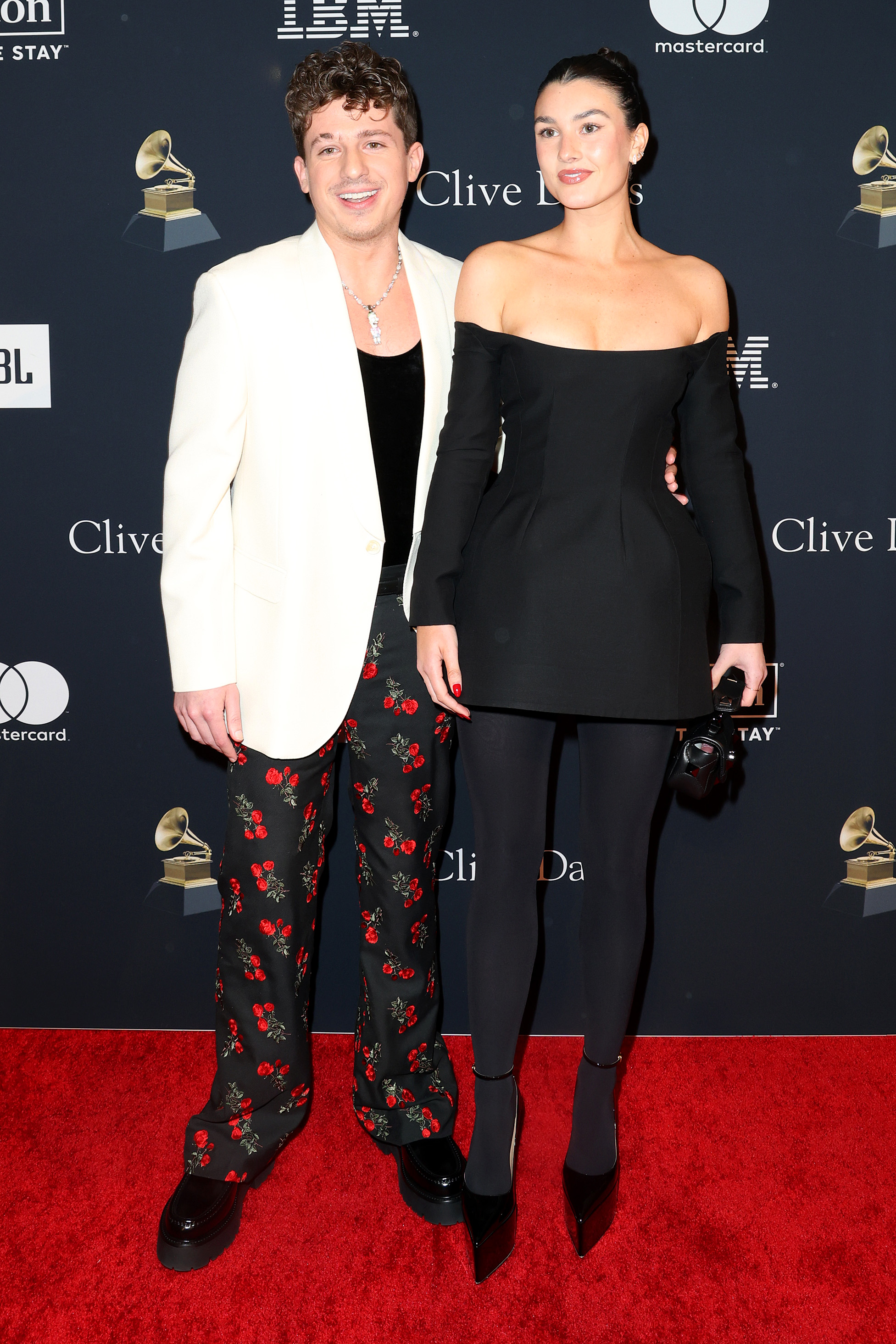 Charlie Puth and Brooke Sansone at Pre-GRAMMY party (Image: Getty Images) 