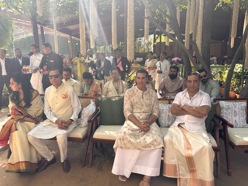 Mohanlal, Kamal Haasan and celebs' pics from K Madhavan's son's wedding