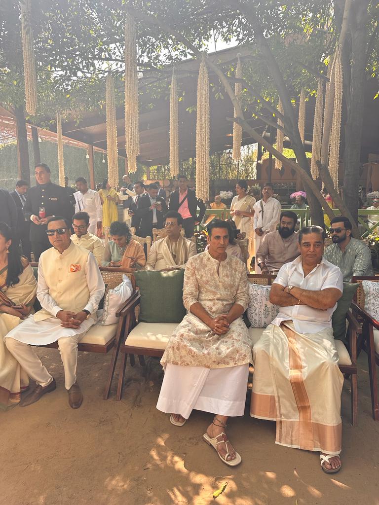 Mohanlal, Kamal Haasan and celebs' pics from K Madhavan's son's wedding