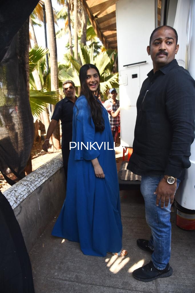 Sonam Kapoor spotted on a shoot location