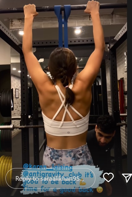 Sara Ali Khan gym workout