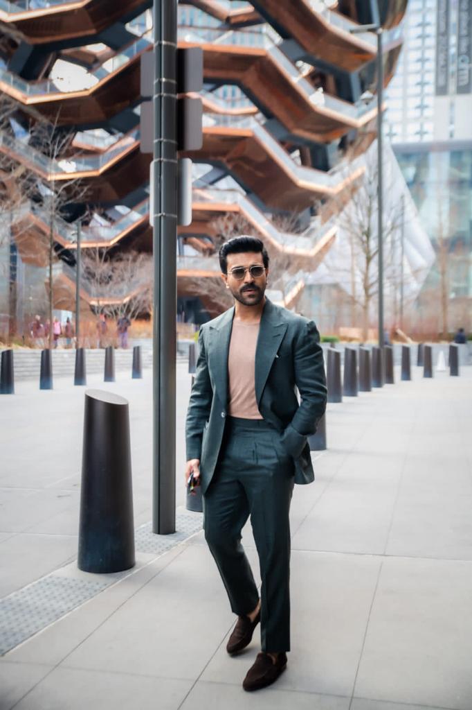 Ram Charan in tailor-made suit