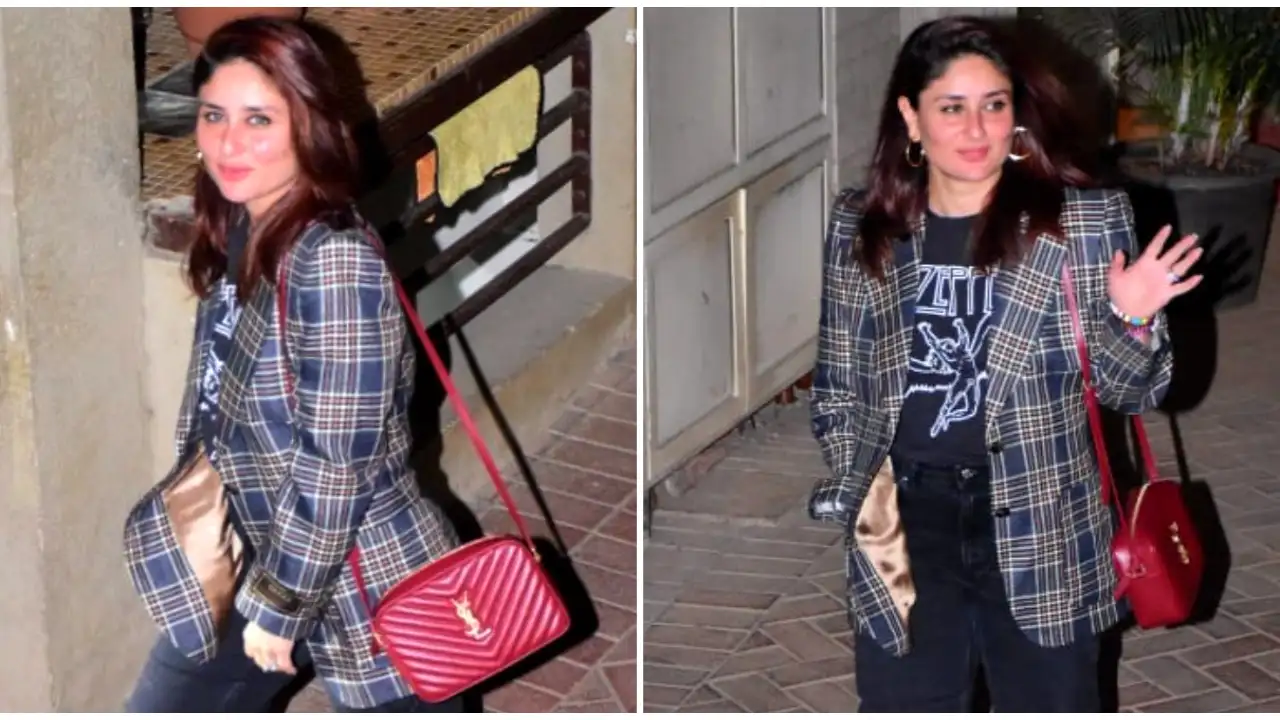 Kareena Kapoor's Gucci blazer and Saint Laurent sling bag are examples of when chic meets compliments Kareena Kapoor's Gucci blazer and Saint Laurent sling bag are examples of when chic meets compliments