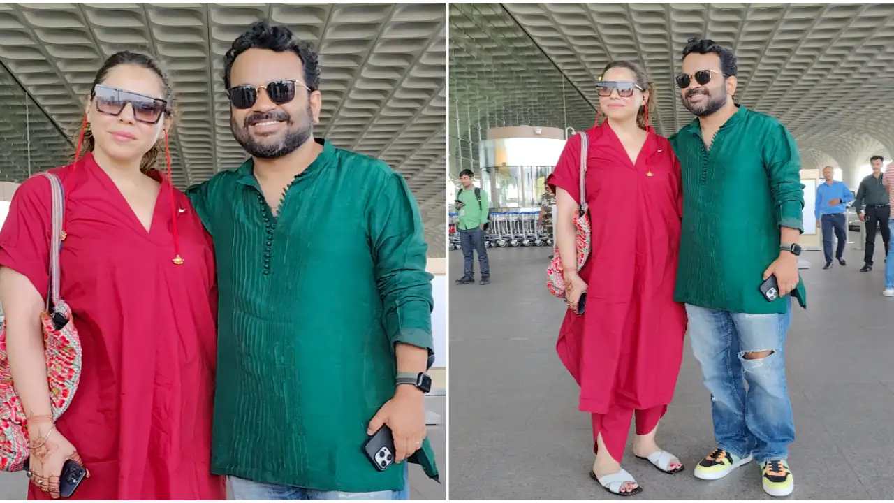 PICS: Newlyweds Maanvi Gagroo-Kumar Varun spotted at Mumbai airport; Off for their honeymoon?