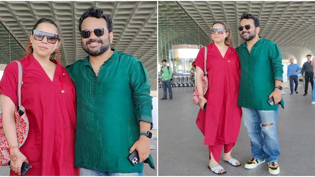 PICS: Newlyweds Maanvi Gagroo-Kumar Varun spotted at Mumbai airport; Off for their honeymoon? PICS: Newlyweds Maanvi Gagroo-Kumar Varun spotted at Mumbai airport; Off for their honeymoon?
