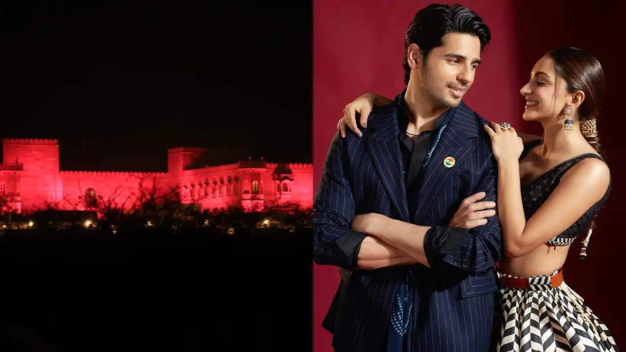 Ahead of Sidharth Malhotra-Kiara Advani wedding, Jaisalmer's Suryagarh Palace lights up in red; PICS Ahead of Sidharth Malhotra-Kiara Advani wedding, Jaisalmer's Suryagarh Palace lights up in red; PICS