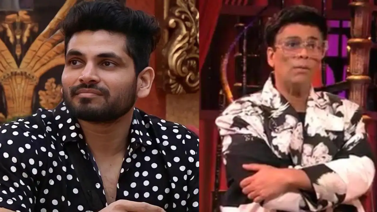 Shiv Thakare gets emotional as Karan Johar reveals he is getting evicted Shiv Thakare gets emotional as Karan Johar reveals he is getting evicted