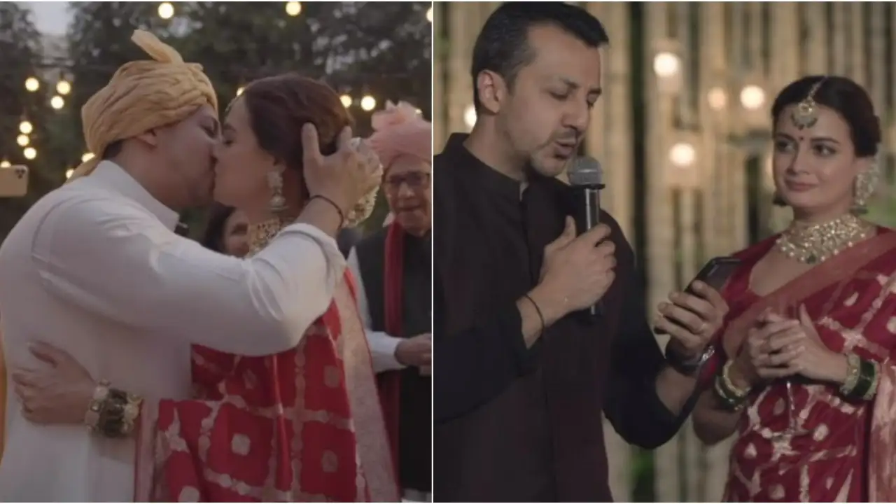 Picture courtesy: Instagram Stills from Dia Mirza and Vaibhav Rekhi's wedding video