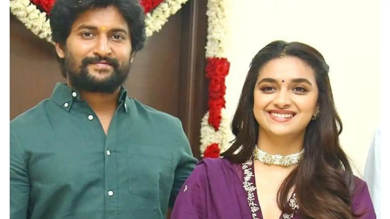 Keerthy Suresh and Nani are sharing the screen for the second time, in Dasara (Credits: Instagram) Keerthy Suresh, Nani, Dasara