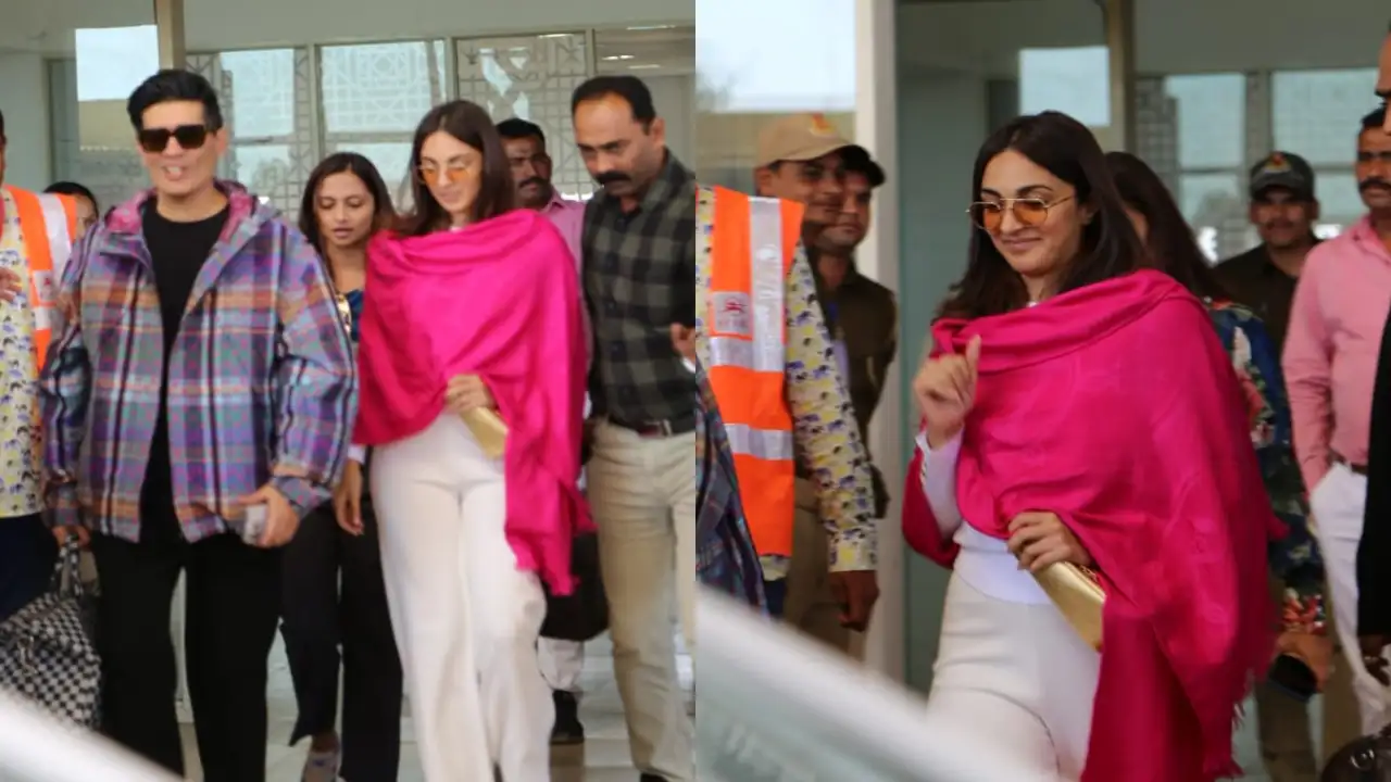 Ahead of wedding with Sidharth Malhotra, Kiara Advani arrives in Jaisalmer with designer Manish Malhotra