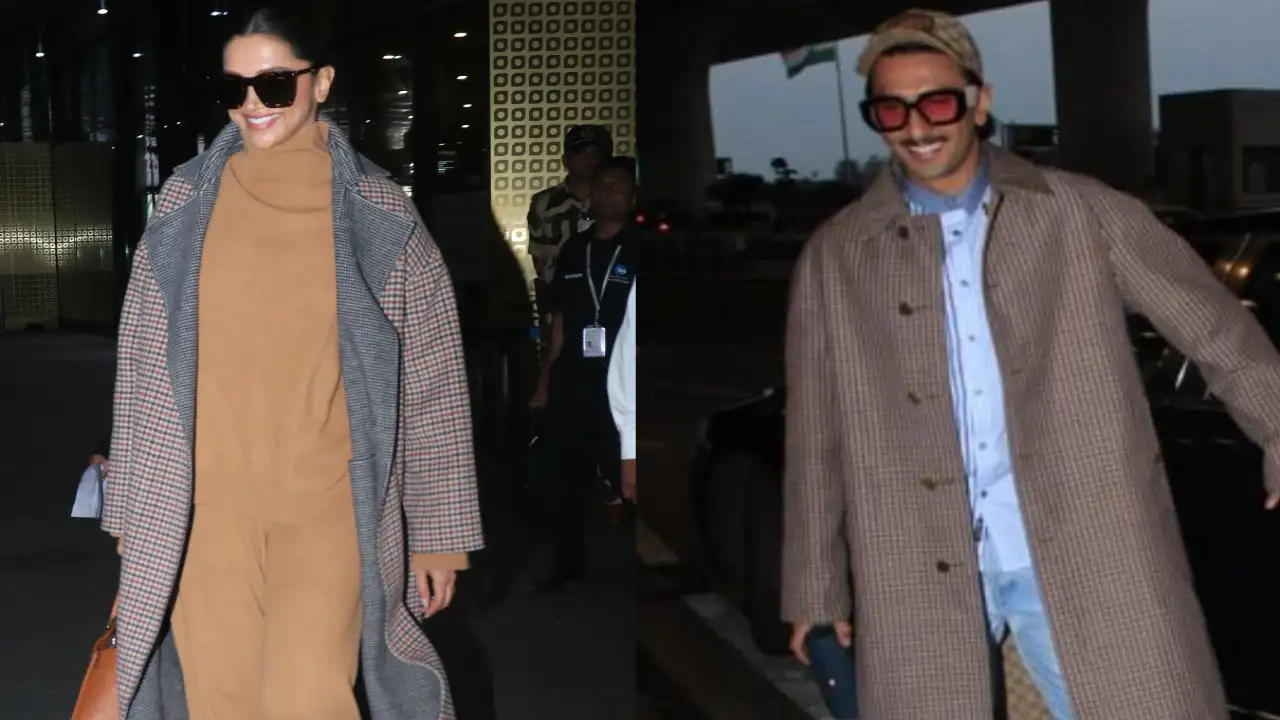 Deepika Padukone is a style queen in a long trenchcoat at the airport today; It has a Ranveer Singh connection