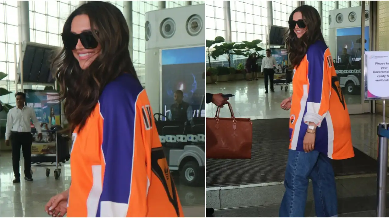 Picture courtesy: Viral Bhayani Deepika Padukone gets clicked at airport