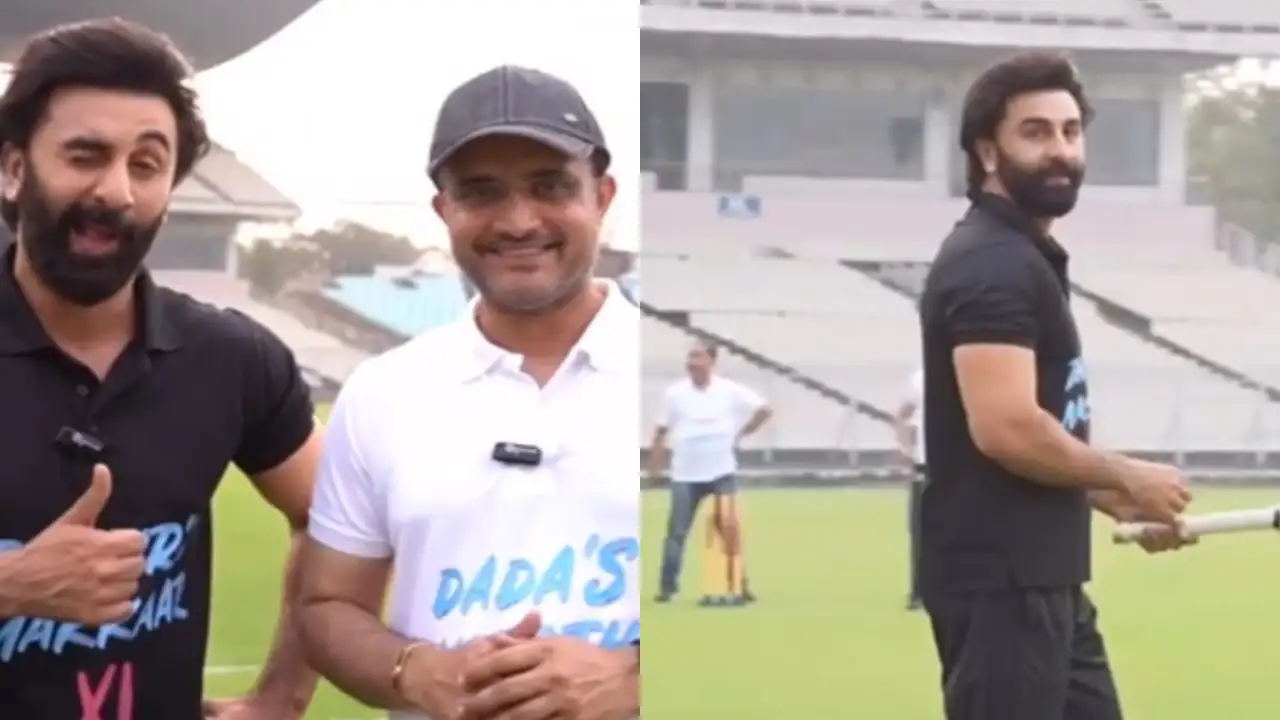 Watch Ranbir Kapoor’s Makkaar XI beat Sourav Ganguly’s Jhoothi ​​XI at Kolkata’s Garden of Eden