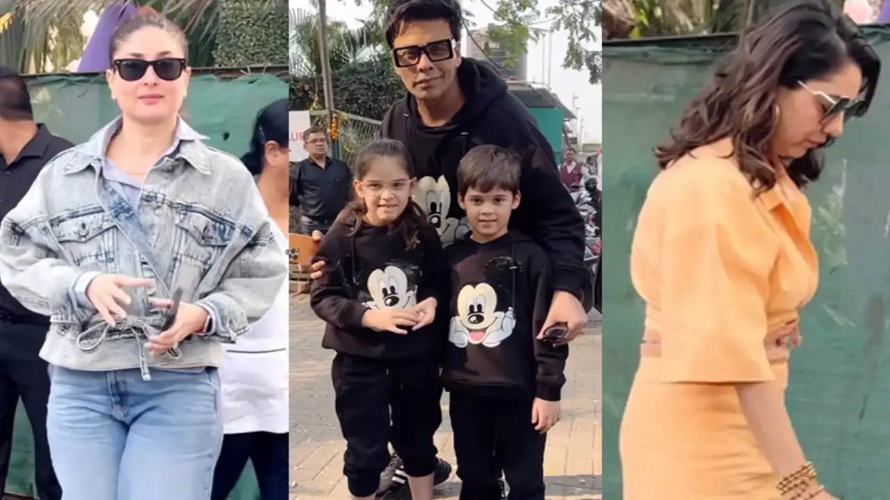 Kareena with Jeh & Taimur, Gauri with AbRam, Mira, Shilpa & more at Karan Johar's kids birthday party Kareena