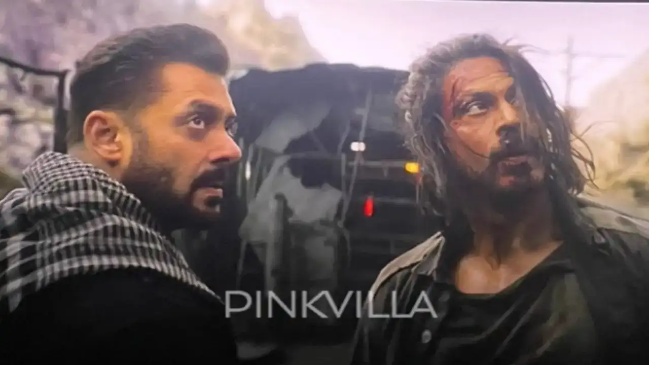 Shah Rukh Khan and Salman Khan in Pathaan (Credits: Pinkvilla) Shah Rukh Khan, Salman Khan, Pathaan